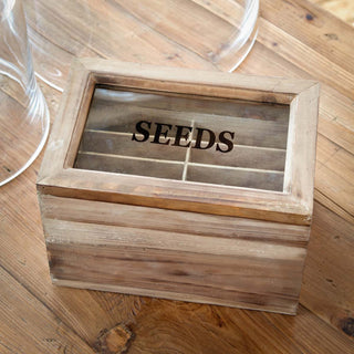 Wooden Seed Packet Box - 9"L x 6"W x 6"H