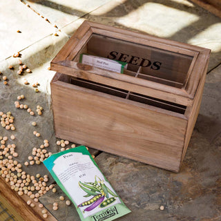 Wooden Seed Packet Box - 9"L x 6"W x 6"H