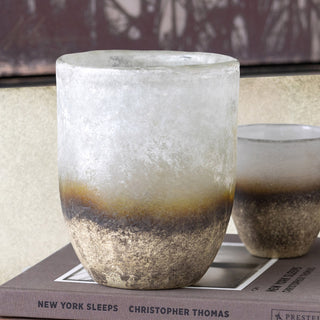 Fairbanks Organic Glass Vase, Large, 6"L x 6"W x 7.5"H