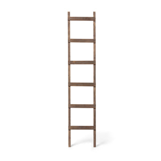 Fir Wood Loft Display Ladder, 15"L x 3"W x 73.75"H