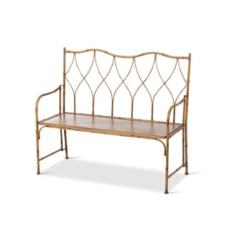 Bamboo Style, Metal Porch Bench
