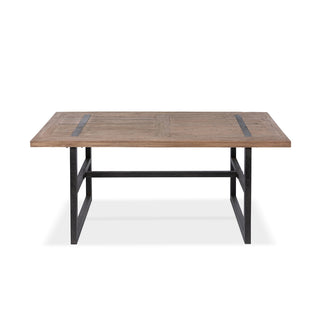 Reclaimed Oak Garden Table, 66.25"L x 36"W x 29.75"H