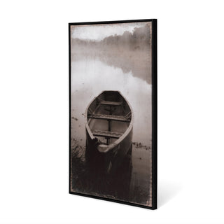 Framed Canoe Print, 22.75"L x 1.25"W x 36.5"H