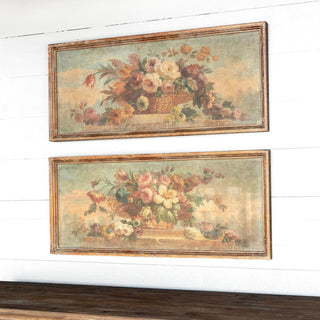 Vintage Floral Canvas Prints, 2 Assorted Styles